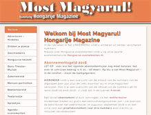Tablet Screenshot of mostmagyarul.nl
